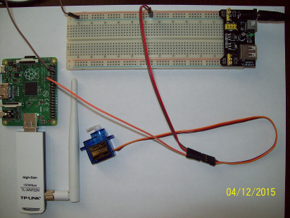 Схема підключення сервоприводу до Raspberry Pi