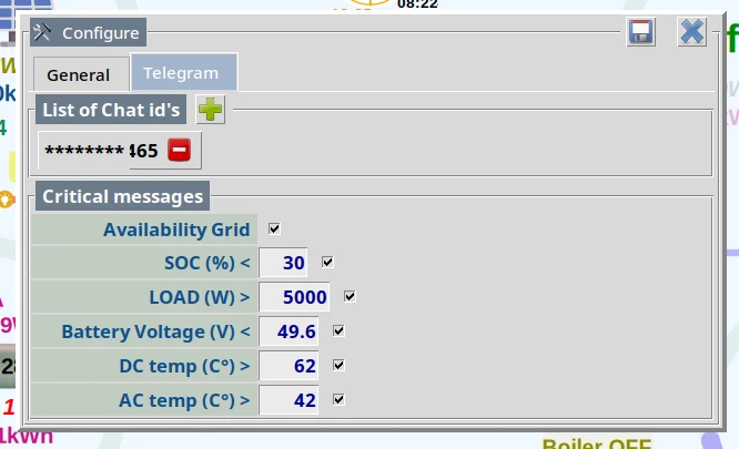 dSolar configure critical message