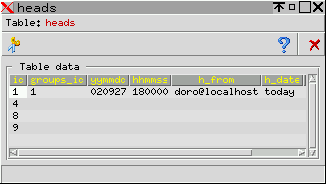 XSqlite - Table screenshot